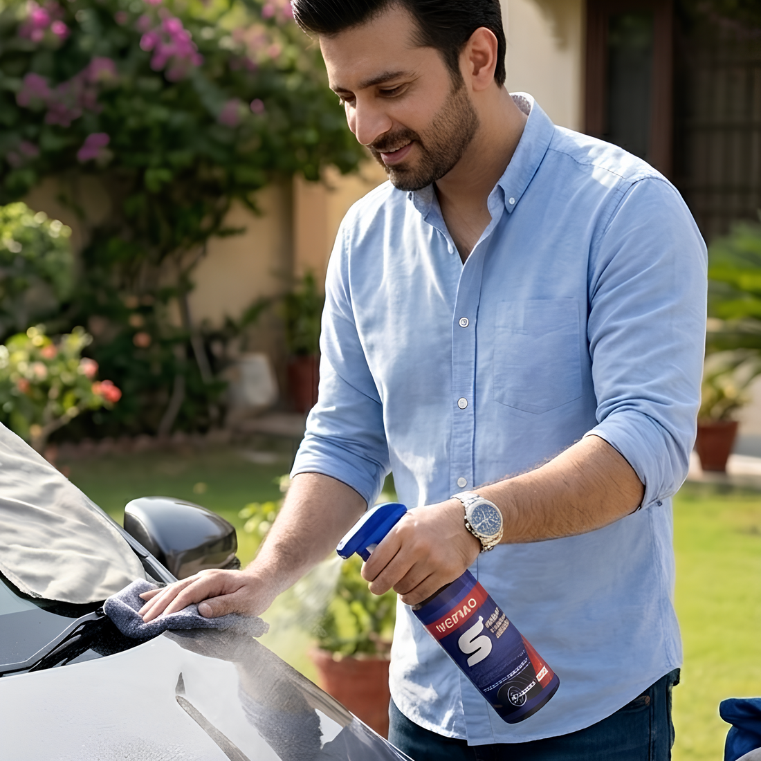 daily car cleaning routine step by step wiping car dashboard quickly clean car interior everyday maintenance shaking car floor mats to remove dirt fresh and clean car interior environment organized car interior setup maintaining a clean car daily