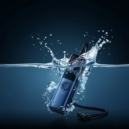 Carisma™ portable electric tire pump for cars, compact and easy-to-use air compressor for inflating tires on the go