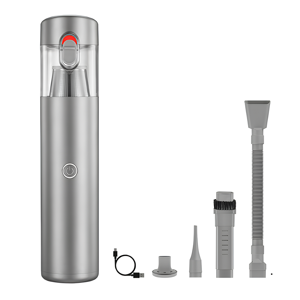 Carisma™ Power Clean wireless car vacuum cleaner with compact design and washable filter, ideal for cleaning car interiors.