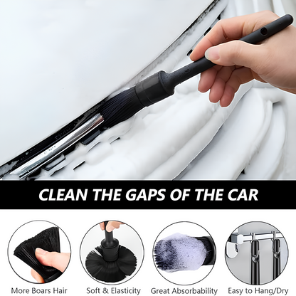 Carisma™ Clean Set car brush cleaning kit with multiple brushes and tools for vehicle detailing and cleaning.