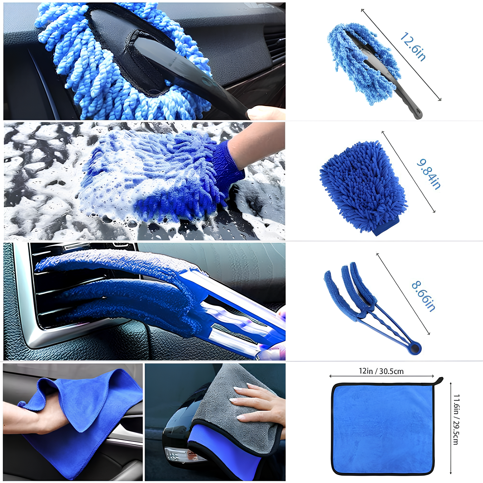 Carisma™ Power Kit car drill cleaning brush set with various brushes for detailed vehicle interior and exterior cleaning.
