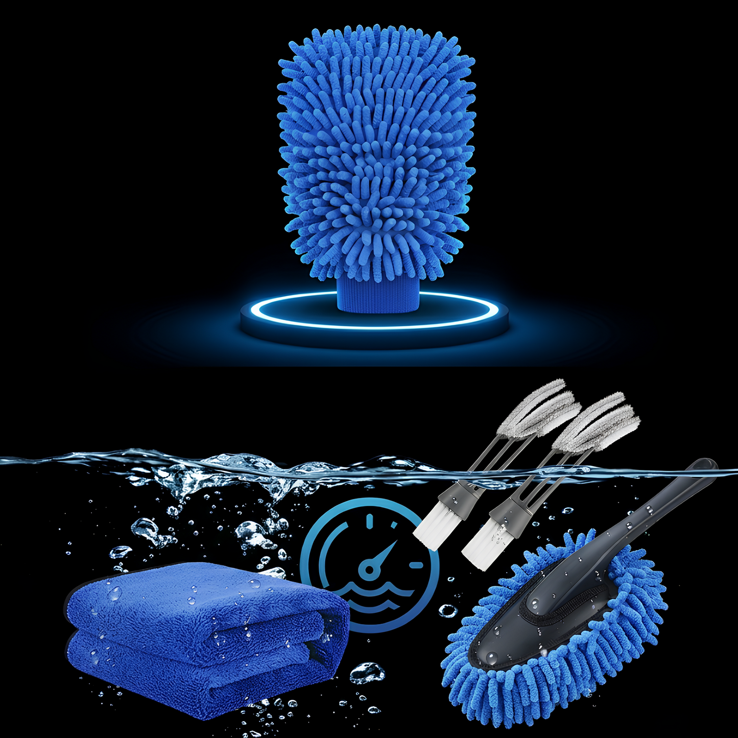 Carisma™ Power Kit car drill cleaning brush set with multiple brushes for detailed vehicle cleaning and maintenance.